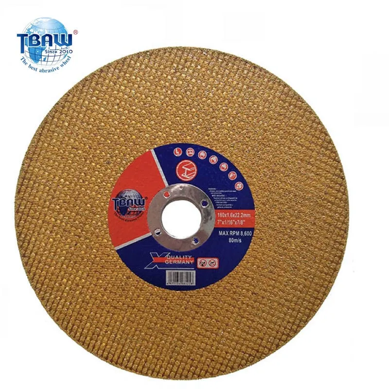 China Factory 7′ 180 mm High Speed Cutting Disc, Cutting Wheel, Cut off Wheel, Grinding Wheel New Type 7 Inch Thin Metal Cutting Discs 180 mm