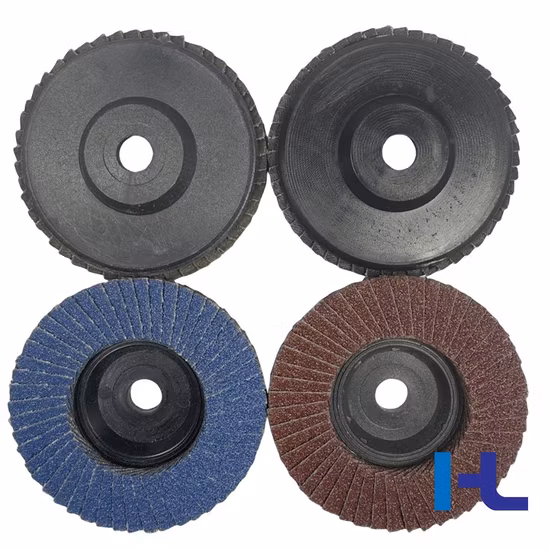 Mini-Fächerscheibe aus flexiblem Zirkonia-Aluminium in Blau